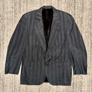 Dior Gray Striped Blazer — 46R